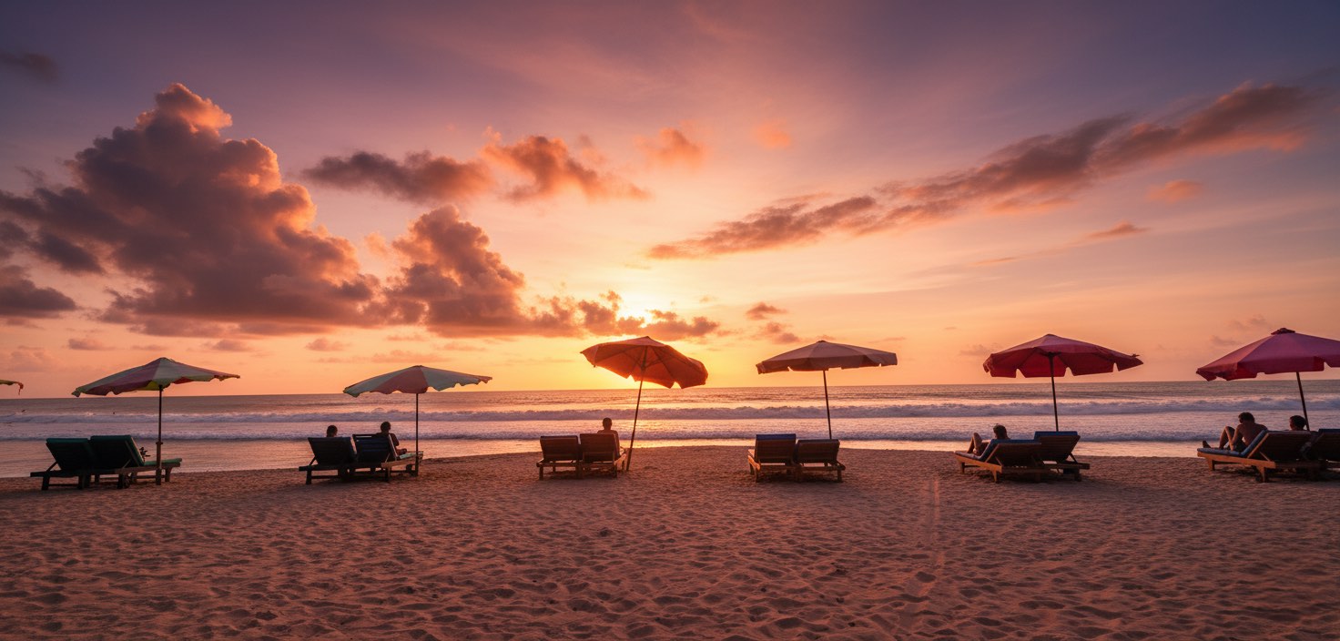 Kuta Beach Best Sunset in Bali Tour