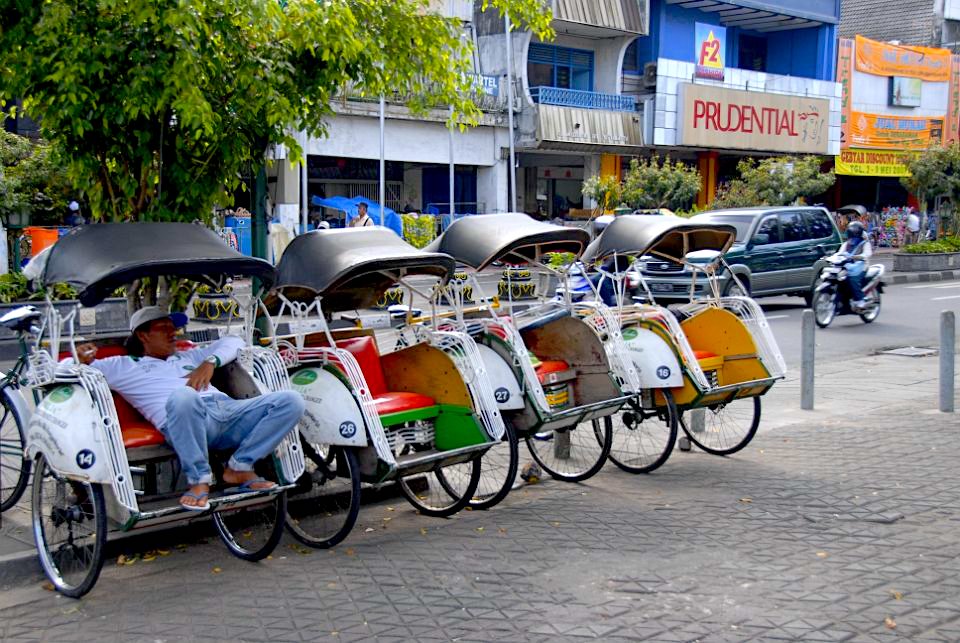 Becak Traditional Transportation Yogyakarta